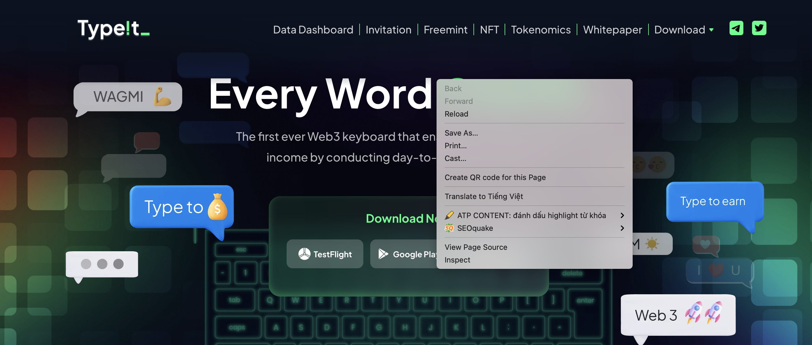 type coin typeit la gi