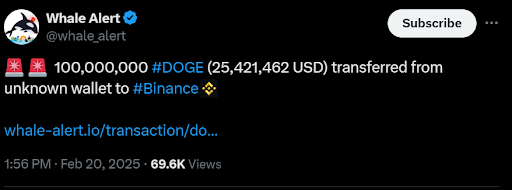 whale alert dogecoin